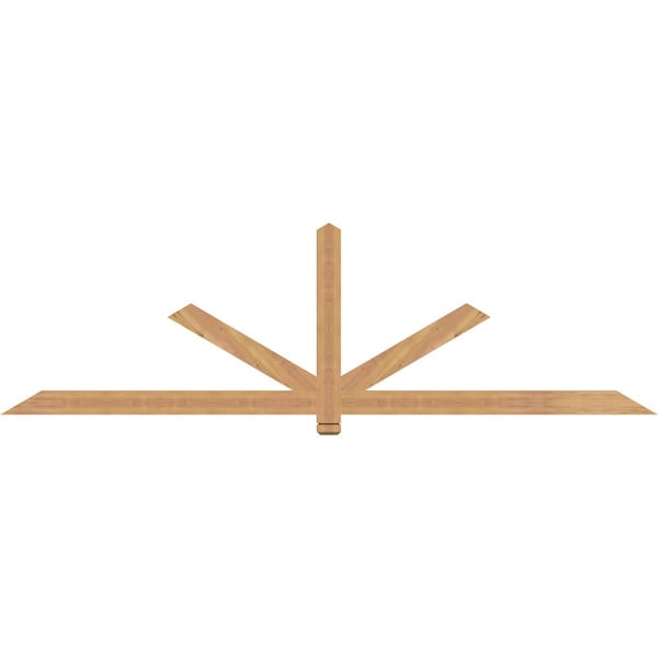 Ekena Millwork Kennewick Timber Gable Bracket, Western Red Cedar, 96"W x 28"H x 1 1/2"D x 3 1/2"F, 7/12 Pitch GBW096X28X0204KEN00SWR - main